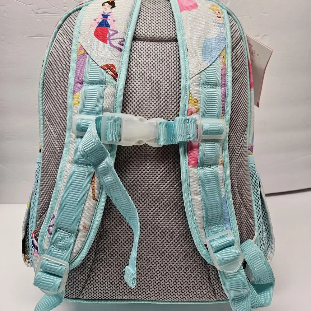 Pottery Barn Kids Small Disney Princess Backpack Aqua Blue NWT No Monogram NEW